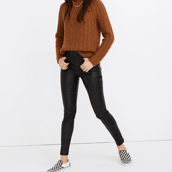 Madewell Pants - Madewell | High-Rise Genuine 100% Leather Skinny Pant | Size 26